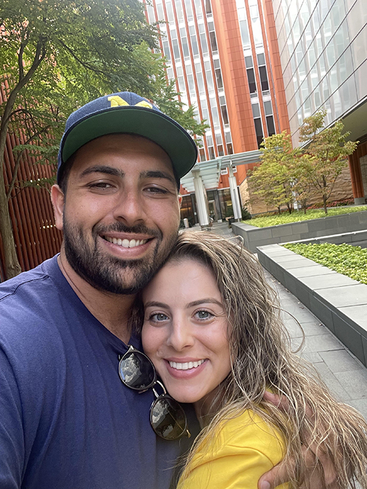 Ahmad and his wife from his time at Michigan Ross.