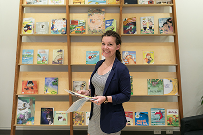 Colleen interning at Room to Read, a nonprofit in San Francisco supporting girls’ education and literacy.