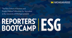 Reporters' Bootcamp on ESG logo