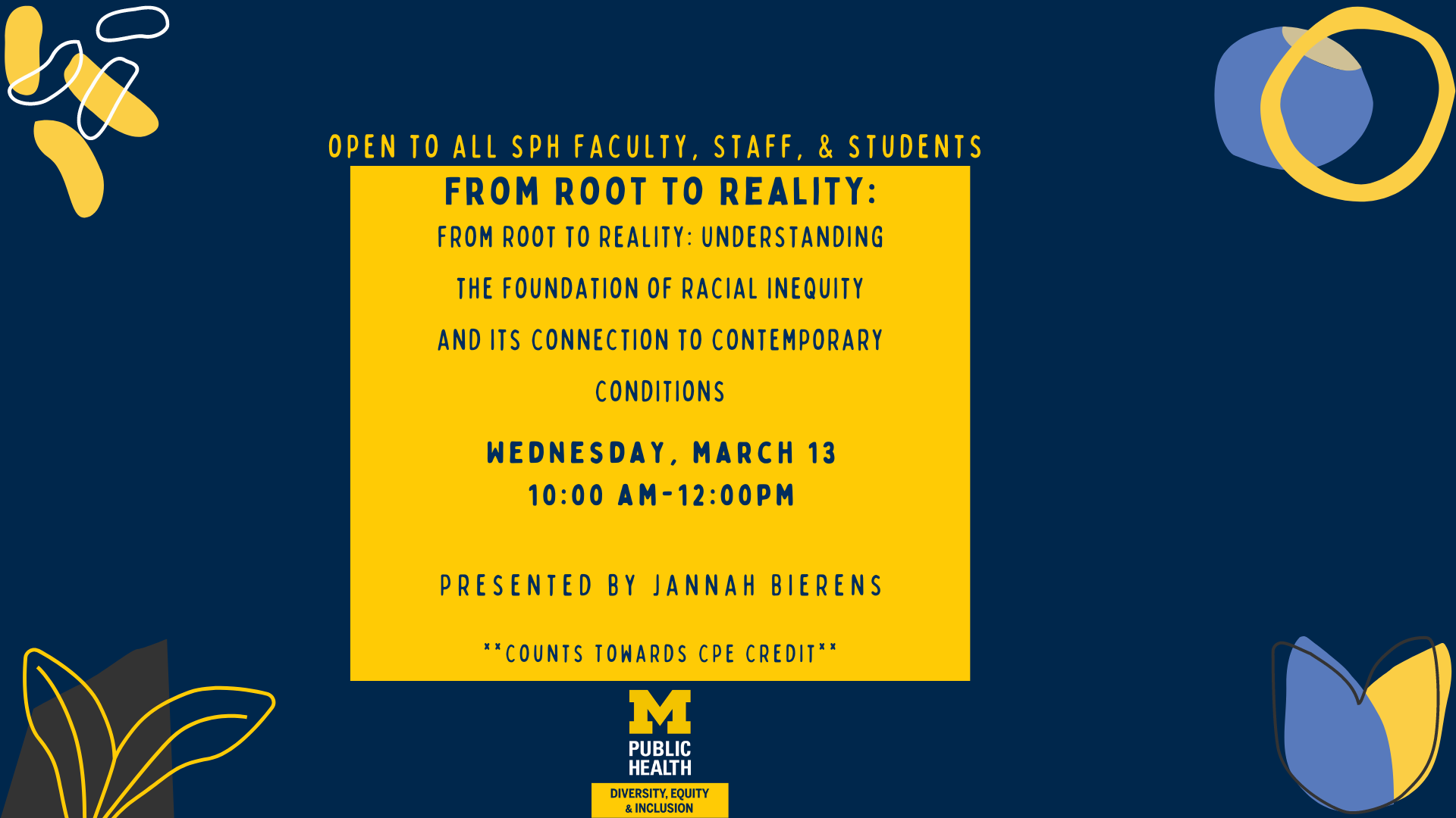 Root to Reality Event Flyer