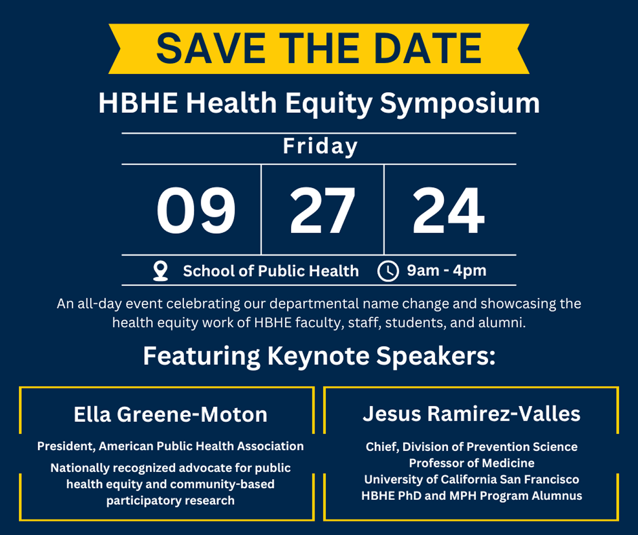 "Heath Equity Symposium" event flyer