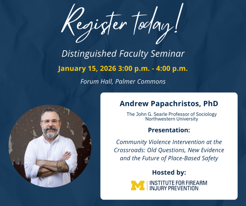 Register Today! Distinguished Faculty Seminar, January 15, 2026 3:0 p.m. - 4:00 p.m., Forum Hall, Palmer Commons