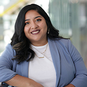 Portrait of Maricella Reyes, outdoors