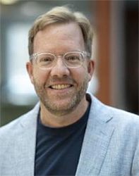 Kevin Thompson portrait in Ross School of Business