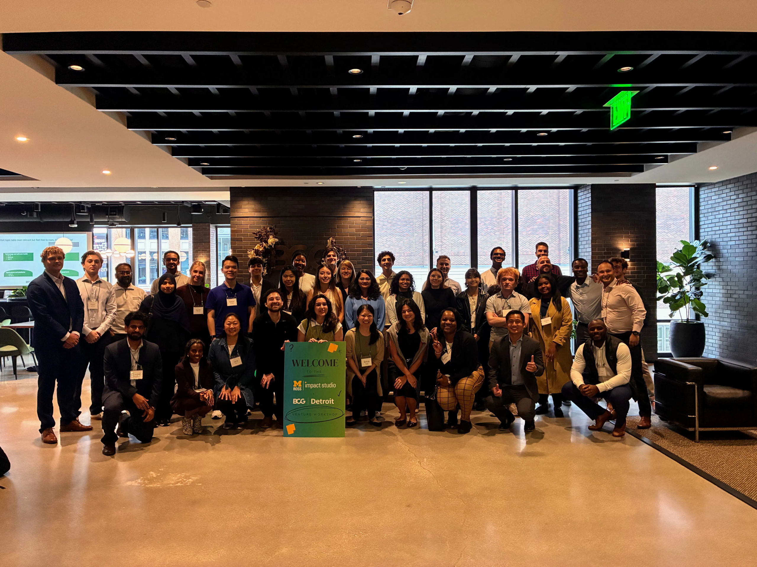 Impact Studio’s Fall 2026 cohort at the BCG Detroit office
