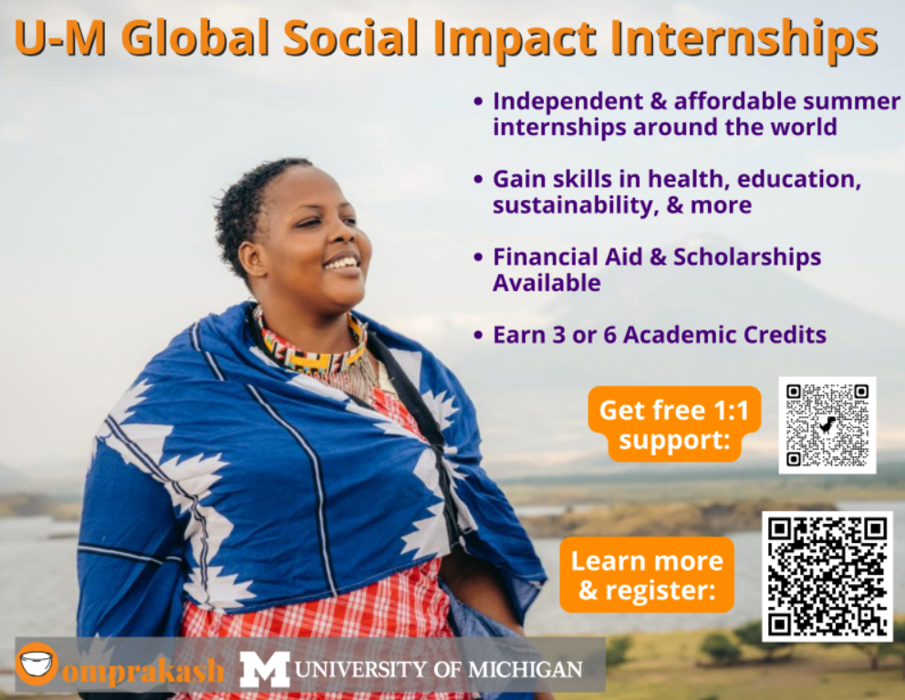Omprakash Internship Information with Image of Woman